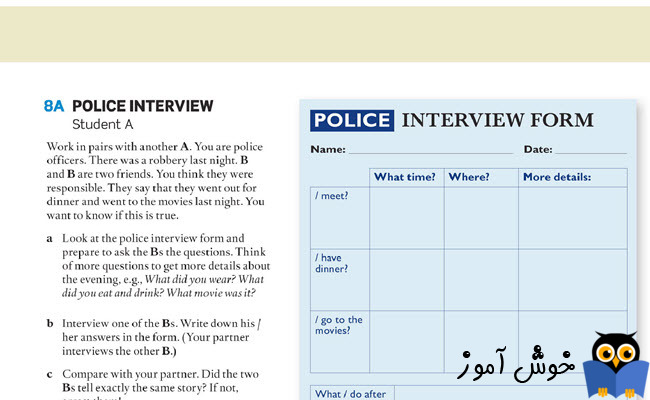 8A police interview - Student A