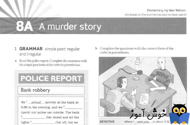 Workbook: 8A A murder story