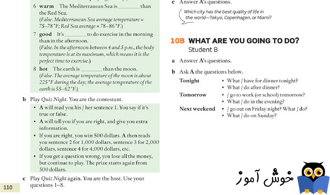 10B What are you going to do? - Student B