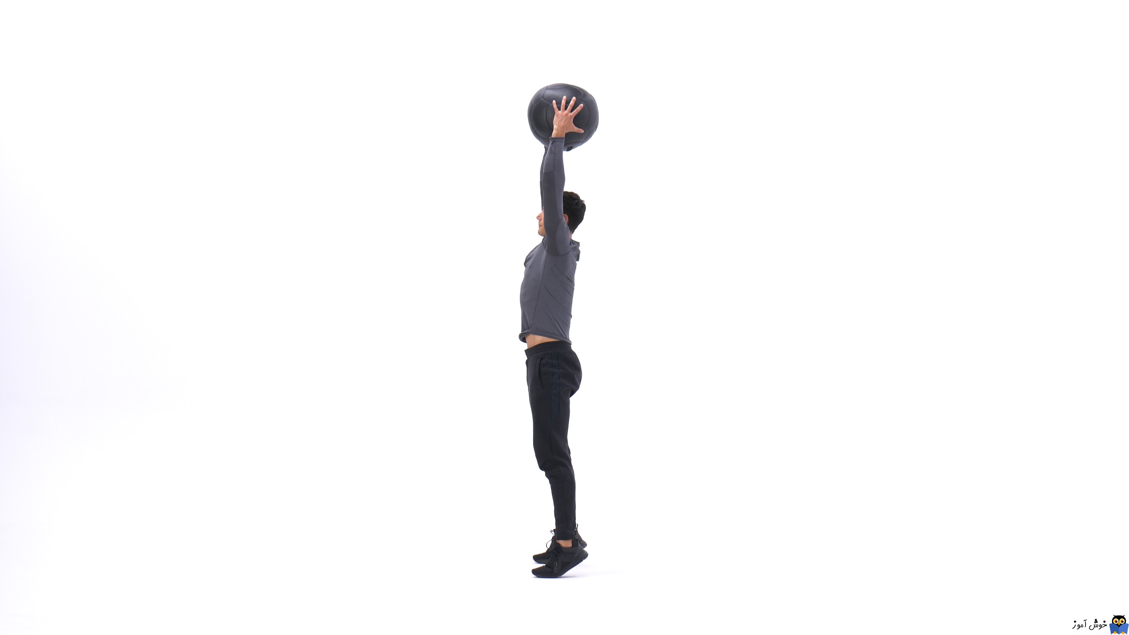 حرکات تمرینی با توپ - حرکت Medicine ball slam