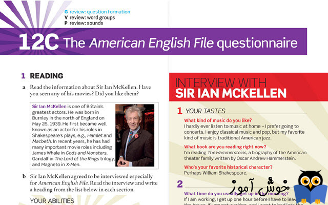 12C The American English File questionnaire