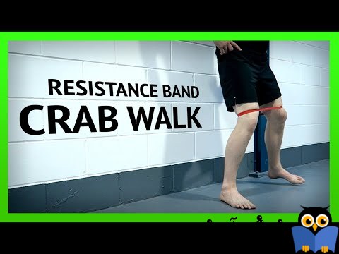 حرکات تمرینی با کش-حرکت Band Crab Walk