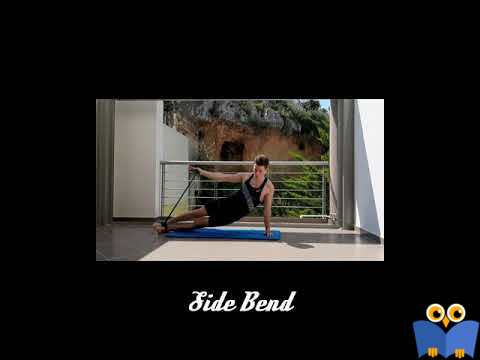 حرکات تمرینی با کش-حرکت Side Bend with elastic band