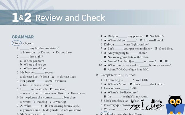Review and Check 1 & 2