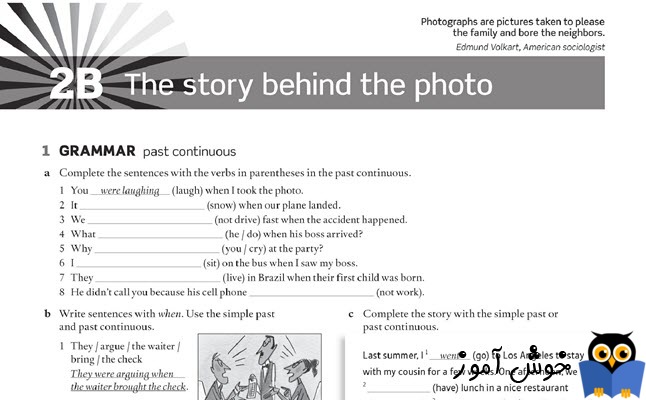 Workbook: 2B The story behind the photo
