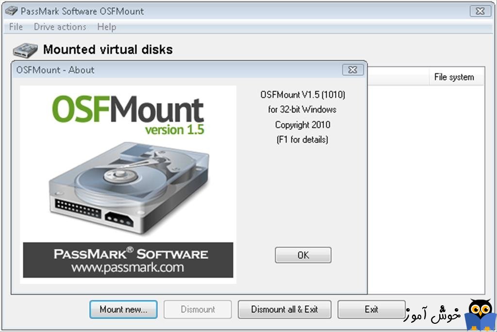 PassMark OSFMount 3.1.1002 instaling