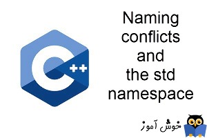 آموزش زبان ++C : برخورد نامها و فضای نامی std
