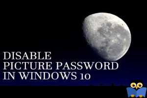 غیرفعال کردن Picture password در ویندوز 8 و 10