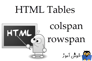 آموزش HTML 5 : ادغام ردیف ها و سلول ها در جدول