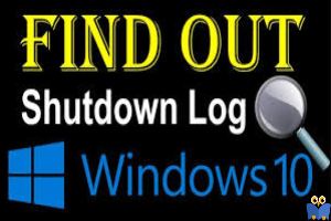 دسترسی به لاگ های Shutdown ویندوز 