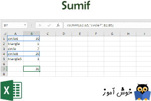 مثالهای بیشتر و متنوعتر از تابع Sumif