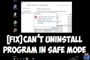 uninstall و یا install نشدن برنامه ها در حالت Safe mode- استارت کردن سرویس Windows Installer