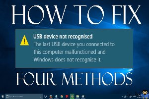 رفع مشکل USB device not recognized در ویندوز