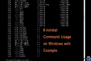 استفاده از دستورات netstat در Windows