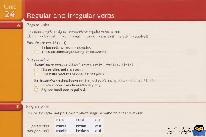 Unit 24: Regular and irregular verbs