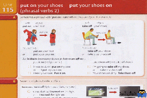 unit 115: put on your shoes put your shoes on (phrasal verbs 2)