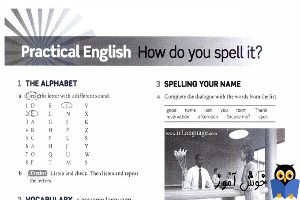 Workbook: Practical English, How do you spell it