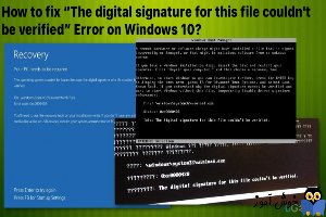 رفع ارور The digital signature for this file couldn't be verified در ویندوز