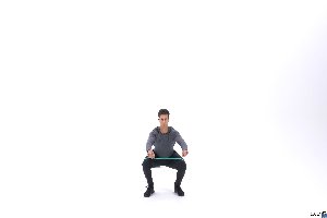 حرکات تمرینی با کش - حرکت Banded jump squat