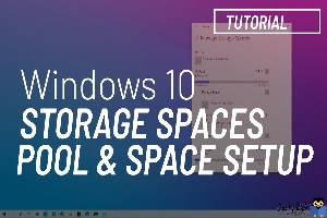 storage spaces و Storage pools در ویندوز